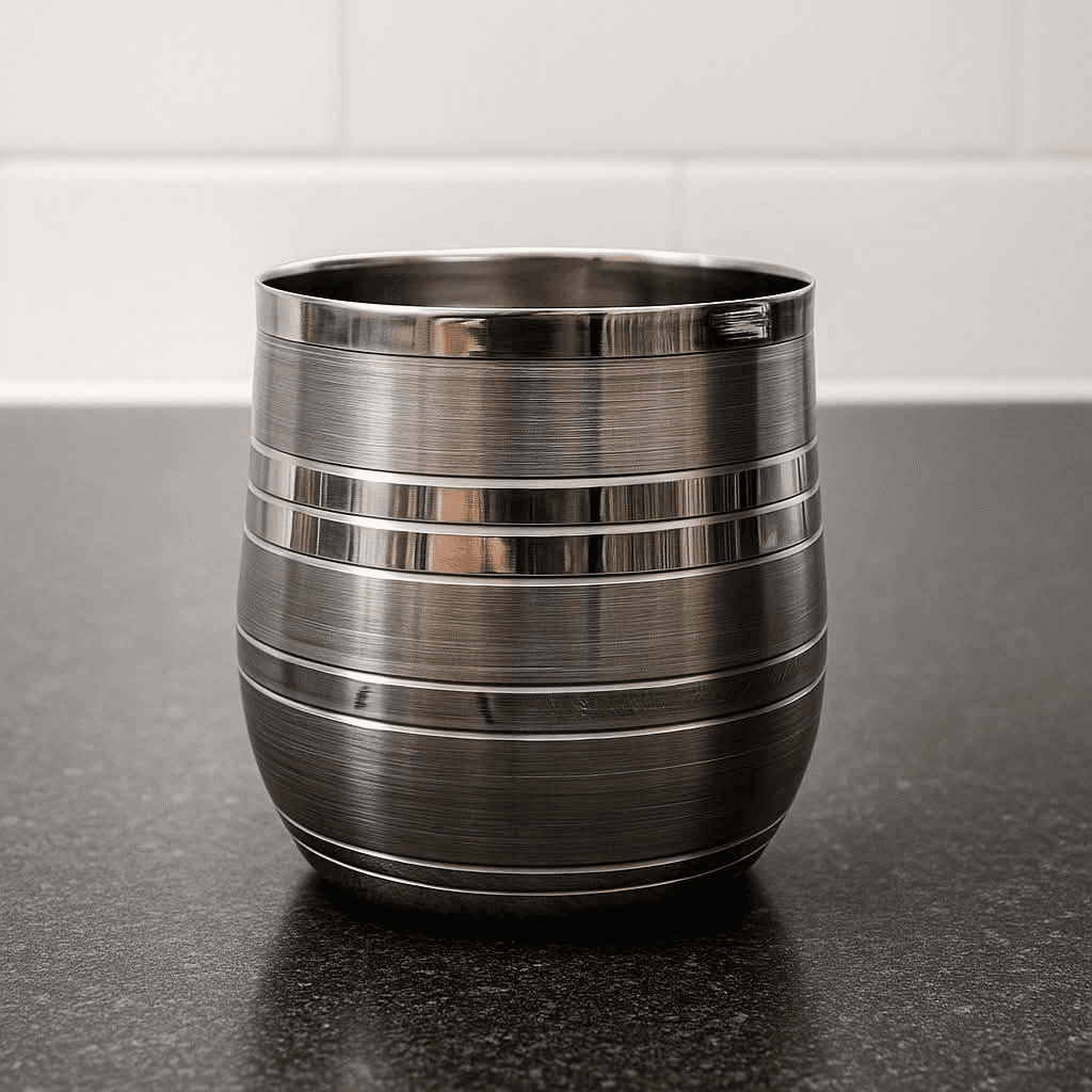 Banded barrel pot, photo 1